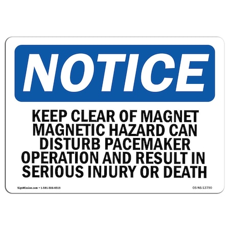 OSHA Notice, 7 Height, 10 Width, Decal